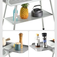 Barbecue portable en métal pour le camping, petit barbecue pliable pour la cuisson de la viande en extérieur