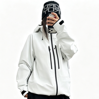 Veste 3L pour femmes, fonctionnelle, imperméable, respirante, coupe-vent, coutures thermosoudées, randonnée, pêche, cyclisme, toutes saisons, C0 DWR, découpe laser