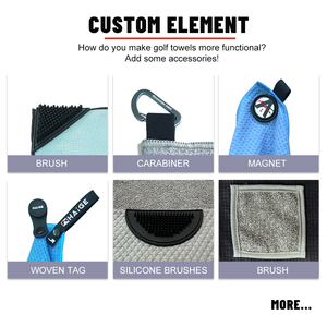 Microfiber Waffle Clip <strong>Golf</strong> <strong>Towel</strong> Center Cut Quick Drying <strong>Golf</strong> Caddy Clean <strong>Towel</strong> - Product Image 6