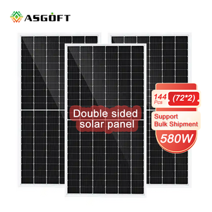 IP68 Bifacial Solar panel 580W 500W Mit Batterie Photovoltaik panel Solar Energy System Großhandels preis Kompatibel - Product Image 2