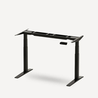 Bureau de travail moderne et écologique, table d'ordinateur avec pieds relevables, cadre de bureau intelligent réglable en hauteur, électrique, en métal