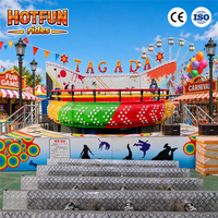 Manèges de parc d'attractions pour enfants, manèges d'extérieur à prix abordable, attraction Disco Tagada en fibre de verre à vendre