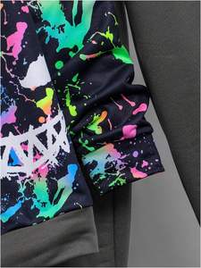 Ensemble de survêtement pour garçon WDIRARA, 2 pièces, imprimé graphique coloré, sweat à <span class=keywords><strong>capuche</strong></span> à manches longues et pantalon de survêtement - Product Image 4