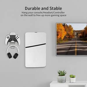 Pour <span class=keywords><strong>PS5</strong></span> mince Console support mural Console support suspendu avec casque poignée support de rangement - Product Image 2