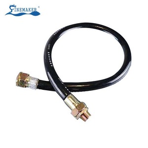 Tuyau de gaz Sinemaker en caoutchouc 1/2 pouce, flexible, renforcé de métal, pour la connexion de cuisinière et de chauffe-eau - Product Image 1