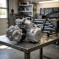 Ensemble moteur de moto 125cc avec boîte de vitesses inversée pour ATV/Go Kart Chongqing Chine