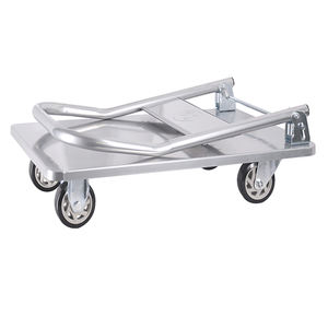 Chariots à plate-forme pliante de capacité de charge de 300kg de camion de main en plastique d'acier inoxydable de haute qualité pour la vente d'utilisation d'entrepôt - Product Image 4