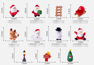 Nhỏ Cổ Điển Hươu Thiên Thần Người Tuyết Xmas Trang Trí Nội Thất Hoặc Thiên Sinh Cảnh Con Số Nhựa Tuyết Thang Cầu Đường Dấu Hiệu Đèn Xe Trượt Tuyết Quà Tặng Cây - Product Image 6