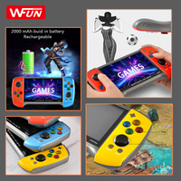 WFUN Gamepad de pantalla grande de 5,1 pulgadas Joystick X19 Plus Consola de juegos retro portátil Compatible con PS1 GBC MD Consola de juegos nostálgica