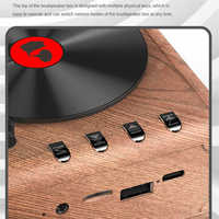 Altavoz Inalámbrico Portátil FT07, Gramófono de Madera, Resistente al Agua, con Chip, Luz de Estudio Musical, Inteligente, para Juegos, Fiestas, Deportes al Aire Libre