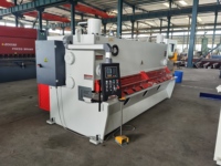 Cisaille hydraulique Rbqlty QC11Y 2500 mm pour tôles d'acier de 8 mm d'épaisseur, équipée d'un PLC, d'un moteur, d'engrenages et d'une pompe