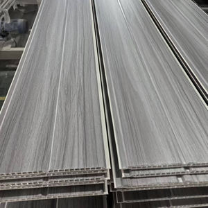 中国トップサプライヤー製 <span class=keywords><strong>PVC</strong></span>木質天井パネル モダン耐火ホットスタンプ印刷ラミネートボード 天井グリッド用 - Product Image 4