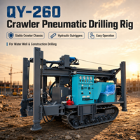 Foreuse rotative diesel-pneumatique portable Feiyang pour l'extraction d'échantillons de roche et la construction de puits d'eau, profondeur max. 260 m