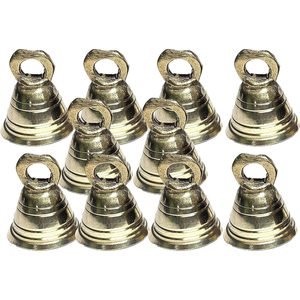 Gran regalo para aniversarios de boda, paquete de 10 campanas decorativas de latón para timbres de habitación Pooja para habitación Pooja de 1,13" - Product Image 1