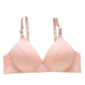 Taza de molde fino Floral para mujer con <span class=keywords><strong>dibujo</strong></span> lateral inalámbrico Floral para madre, ropa interior de realce de punto transpirable brillante para sujetar el pecho para - Product Image 5