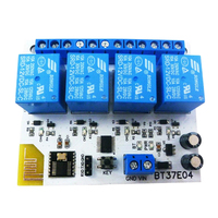 Module relais BLE BlevToth 4 voies BSSY)DC5V/12V BT37E04 pour la personnalisation de la commande IOT pour Aplee IOS Adroid