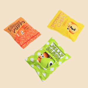 Juguete de peluche de perro chirriante personalizado, juguete interactivo para perros, parodia de patatas fritas, comida caprichosa, chips de peluche para mascotas, juguetes para masticar perros - Product Image 3