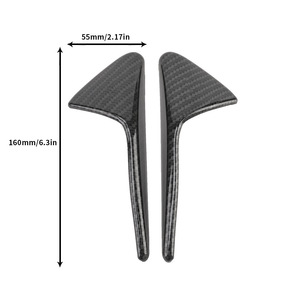 Carbon Fiber Fender Trim Stickers For 2017-2021 Tesla Model 3 Y Side <b>Camera</b> Protection Covers Modern Style Body Decals - Product Image 2