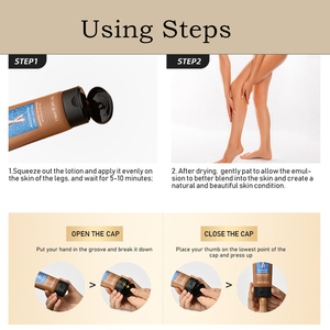 Vegan tan Lotion với Bronzer không thấm nước Chân trang điểm chân & cơ thể trang điểm nền tảng tối giả tan ngay lập tức tan tự thuộc da Lotion - Product Image 3