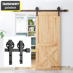 Jiashidun Quincaillerie de <span class=keywords><strong>rail</strong></span> de <span class=keywords><strong>porte</strong></span> de grange en acier <span class=keywords><strong>Rail</strong></span> de <span class=keywords><strong>porte</strong></span> <span class=keywords><strong>coulissante</strong></span> à grande roue pour la construction en gros - Product Image 3