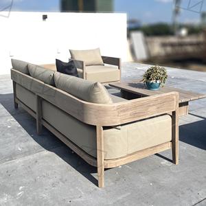 Sigma Garden Patio Color personalizado 2 3 Seat Sofá Fabricante All-season Sofá de madera maciza Muebles de exterior de teca - Product Image 6