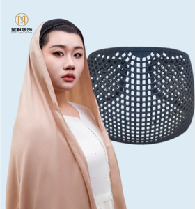 Corona <span class=keywords><strong>Taj</strong></span> para Hiyab, Accesorios para el Cabello Antideslizantes y Sin Estrés, para Todos los Tamaños de Cabeza, Pañuelo para la Cabeza Impreso en 3D, Gorro Interior - Product Image 1