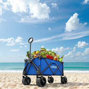 大型容量330Lbs環境にやさしい折りたたみワゴンステンレス鋼ユーティリティガーデンカートファミリーピクニック用OEMカスタマイズ可能 - Product Image 1