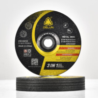 Disque de meulage en aluminium pour la découpe du métal, 180x6x22.23mm, 10 pièces