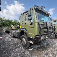Semi-remorque surbaissée 4 essieux avec treuil, capacité 40-60 tonnes, pour transport de machines de construction