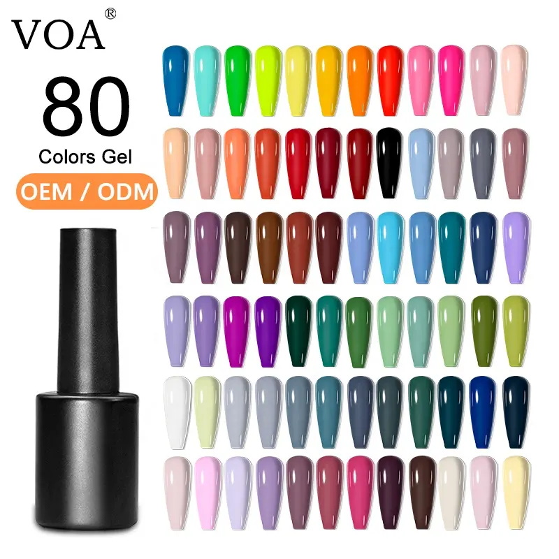 Aosmei Maken Meer Hars Hema Gratis Veganistisch Gell Uv Gel Nail Leverancier 80 Kleuren Custom Logo Nail Art Gel Polish