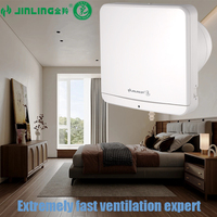 Nouveau design, ventilateur extracteur mural de salle de bain de 6 pouces, purification efficace PM 2.5, ventilateur de ventilation, ventilateur d'extraction pour toilettes