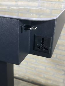 Multifunctional Advertising Charging Table with <b>Socket</b>, Retractable Charging Cable & Wireless Charger - Product Image 5