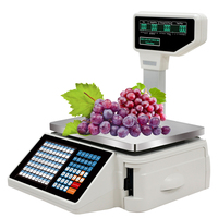 Balance de pesage à code-barres NVK TM-A20b 15 kg avec impression d'étiquettes, capacité 10 000 PLU, pour supermarchés et magasins de proximité