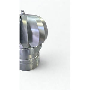 Ventilateur de cheminée rotatif à énergie éolienne rond en acier inoxydable pour toiture industrielle - Product Image 5