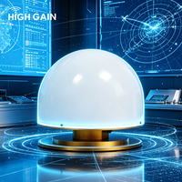 Antenne GPS à gain élevé avec anneau de suppression, multibande GNSS, gain de 482 dB, faible bruit de 1,8 dB, connecteur TNC-K, en matériau ABS pour positionnement et synchronisation de précision