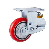 Nouvelle conception de chariot robuste industriel avec roues en polypropylène PU à noyau en fer, amortissantes, de 5/6/8 pouces