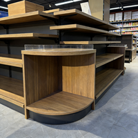 Étagères autoportantes robustes en acier et bois réglables YUMEI, présentoirs pour supermarchés/boutiques de cosmétiques, personnalisables