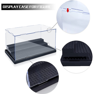 Minifigure Action Figures Blocks/<span class=keywords><strong>Acrylic</strong></span> Minifigure Hộp Trưng Bày Hộp Lưu Trữ Với 3 Bước Di Chuyển Quà Tặng Cho Trẻ Em - Product Image 5