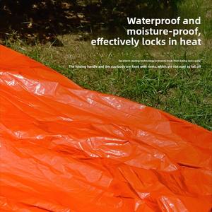 Sac de couchage d'urgence d'hiver le plus vendu pour le camping en plein air, style enveloppe, <span class=keywords><strong>film</strong></span> PE, équipement de survie, couverture de montagne - Product Image 3