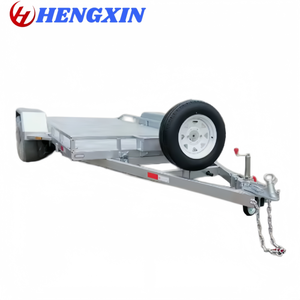 Remorque utilitaire à essieu unique galvanisée à chaud avec roue de secours et roue de <span class=keywords><strong>jockey</strong></span> pour le transport de VTT et de voitures - Product Image 1