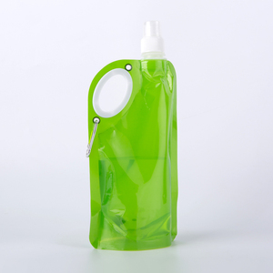 Bolsa Reutilizable con Boquilla, Bolsa de Plástico Verde con Tapa y Gancho Mosquetón para Uso Personal - Product Image 3