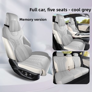 Pour BYD Yuan 2025 : Kits intérieurs, housses de siège personnalisées 5 places, ensemble complet en cuir style sport, housses de siège avant et arrière, coussins. - Product Image 4