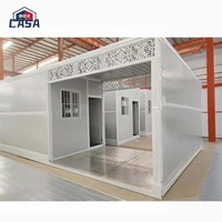 Couleur personnalisée Pliable Appartement plat Maisons De Chine Préfabriqué Conteneur Magasin Mobile pour L'usage de Bureau