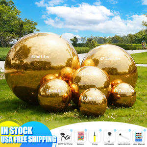 ลูกบอลดิสโก้เป่าลมตกแต่งงานอีเว้นท์ขนาดใหญ่ ทำจากพีวีซี สำหรับไนต์คลับ งานปาร์ตี้ งานแต่งงาน สีทอง สีเงิน ลูกบอลลอยน้ำ ลูกบอลกระจกเป่าลม - Product Image 3