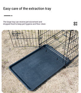 FishPrincess estilo clásico plegable Alambre de hierro mascota <span class=keywords><strong>perro</strong></span> jaula varios tamaños perrera casa con caja de embalaje asequible - Product Image 6