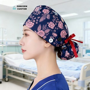 Cappello Medico Ricamato in Raso Ecologico Personalizzabile <span class=keywords><strong>per</strong></span> <span class=keywords><strong>Capelli</strong></span> Lunghi/Corti, <span class=keywords><strong>per</strong></span> Veterinari, Infermieri e Medici - Product Image 6