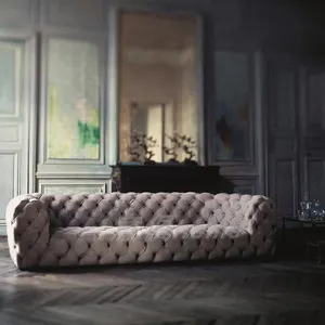 Conjunto de sofás italianos de lujo, muebles de sala de estar, silla, sofá de tela moderna, sala de estar, chesterfield, 2020