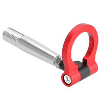 Gancho de remolque de vehículo rojo, gancho de remolque de carreras de coches, barra de remolque, remolque delantero trasero de coche para Mitsubishi Lancer EVO X 10 2008-2016