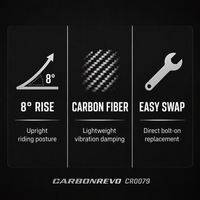 Guidon de trottinette électrique Carbonrevo en alliage d'aluminium, compatible pour une utilisation quotidienne et un fonctionnement fluide