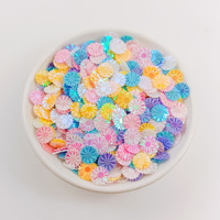 Paillettes irisées en forme de marguerite 9 mm plates sans trou pour la décoration de bijoux, pendentifs, sacs, papeterie, jouets, accessoires de remplissage faits à la main